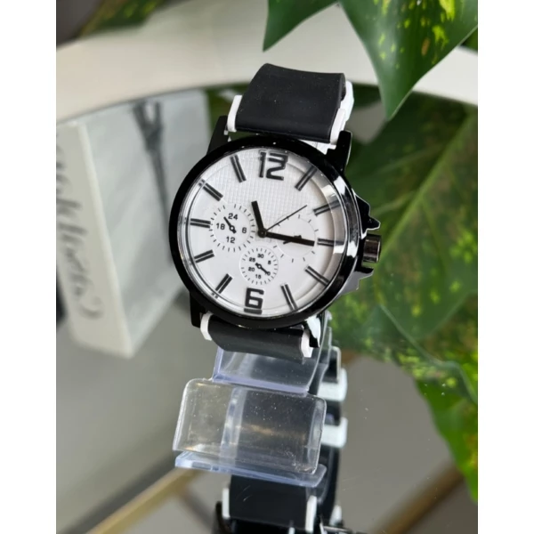 Masculino Pulseira De Borracha Luxo