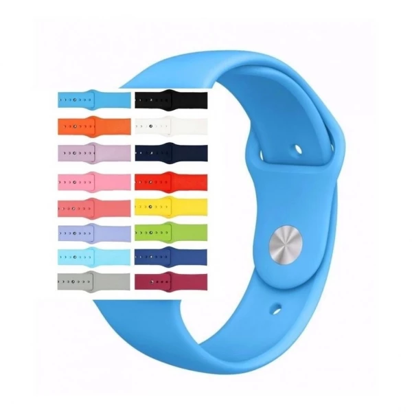 Pulseira Apple Watch Silicone Lisa Compatível Relógio 38--41mm