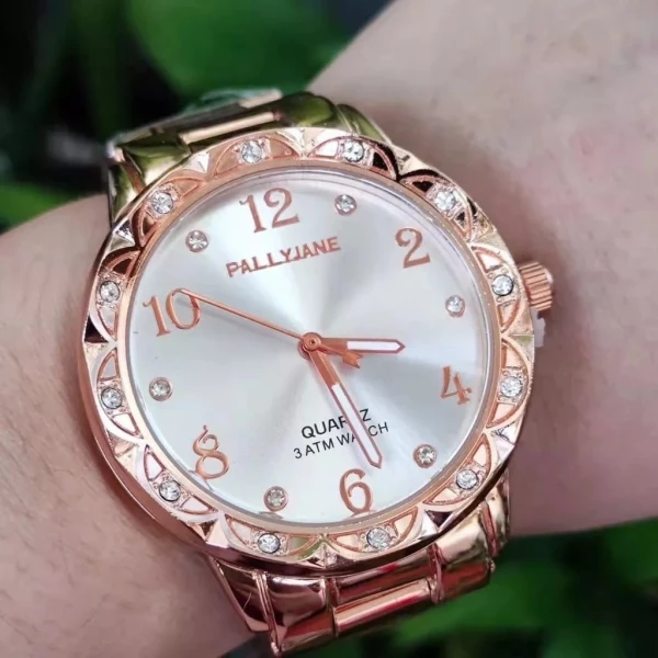 Feminino Pulseira De Metal Resistente Água 