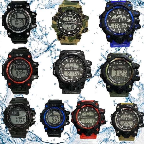  Relógio Masculino Shock Sport Original Á  Prova D´ Água