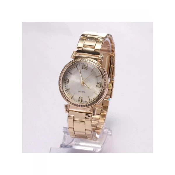 Feminino Pulseira De Metal Redondo Com Strass