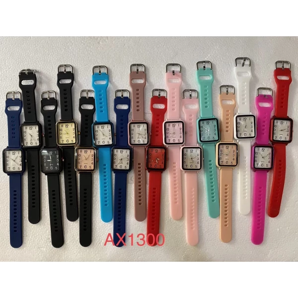 Feminino Pulseira De Borracha Quadrado Sortido