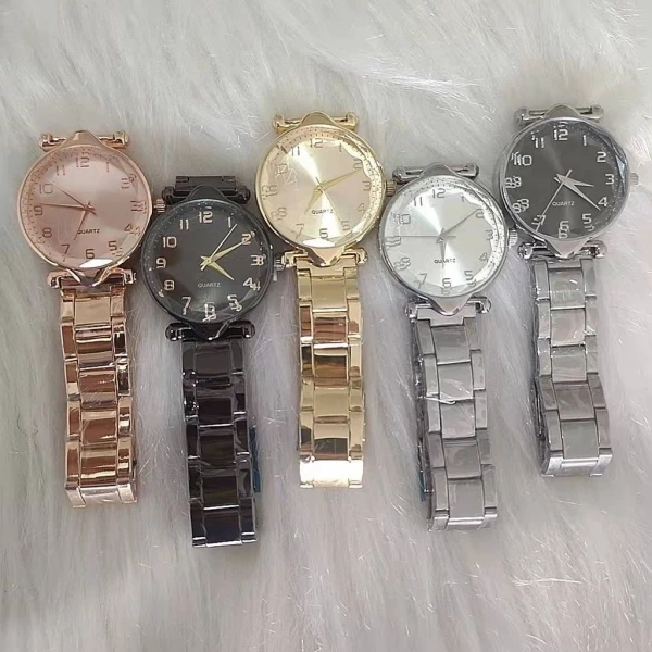 Relógio Feminino Pulseira De Metal 