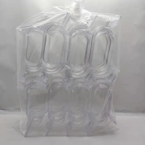 EXPOSITOR/ SUPORTE PARA RELÓGIO EM PLÁSTICO TRANSPARENTE/PRETO