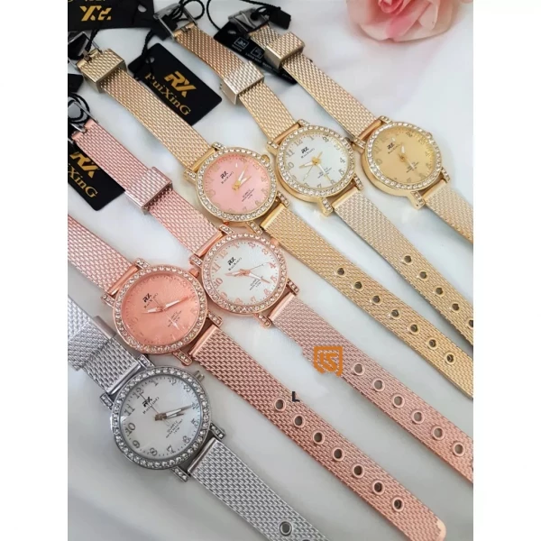 Feminino Pulseira De Plástico Metálico Resistente água