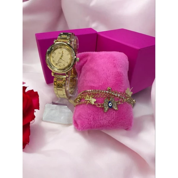 Kit Feminino Dourado