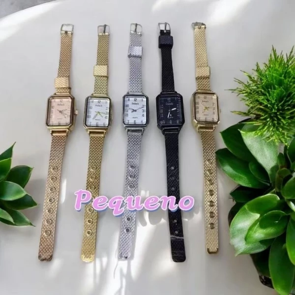 Relogio Feminino Quadrado Sortido