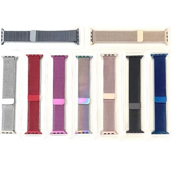 Pulseira Milanese Aço Metal Magnetico 42-49mm