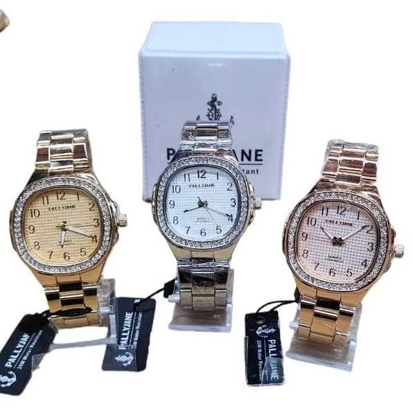 Feminino Pulseira De Metal Quadrado Resistente Água