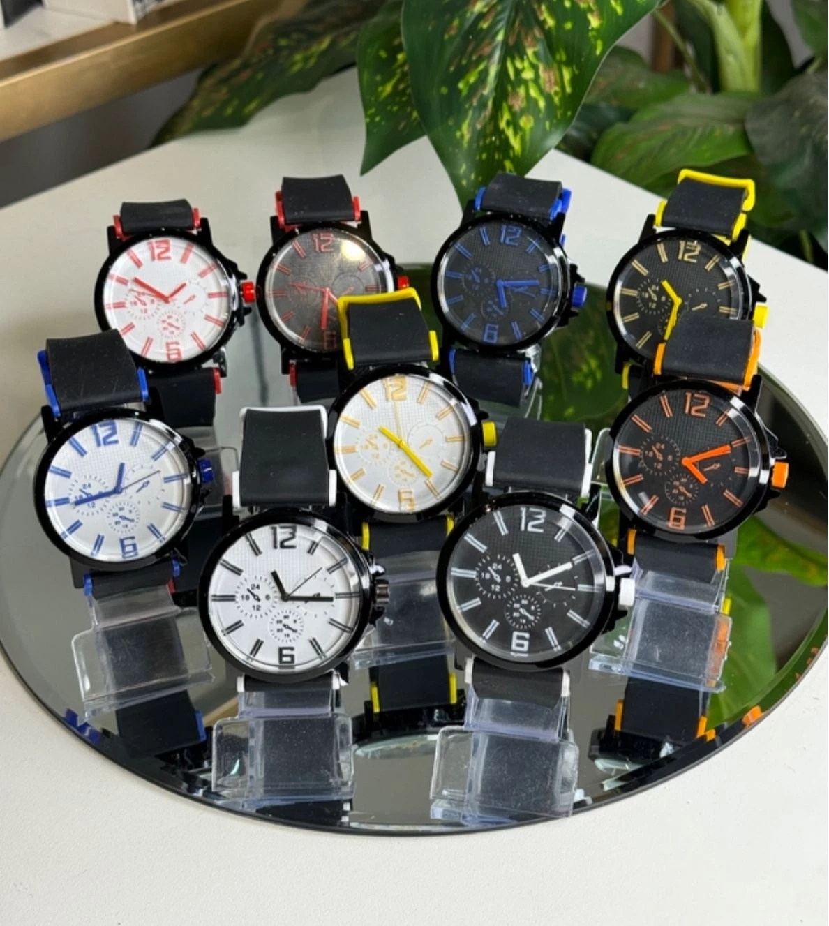 Masculino Pulseira De Borracha Luxo