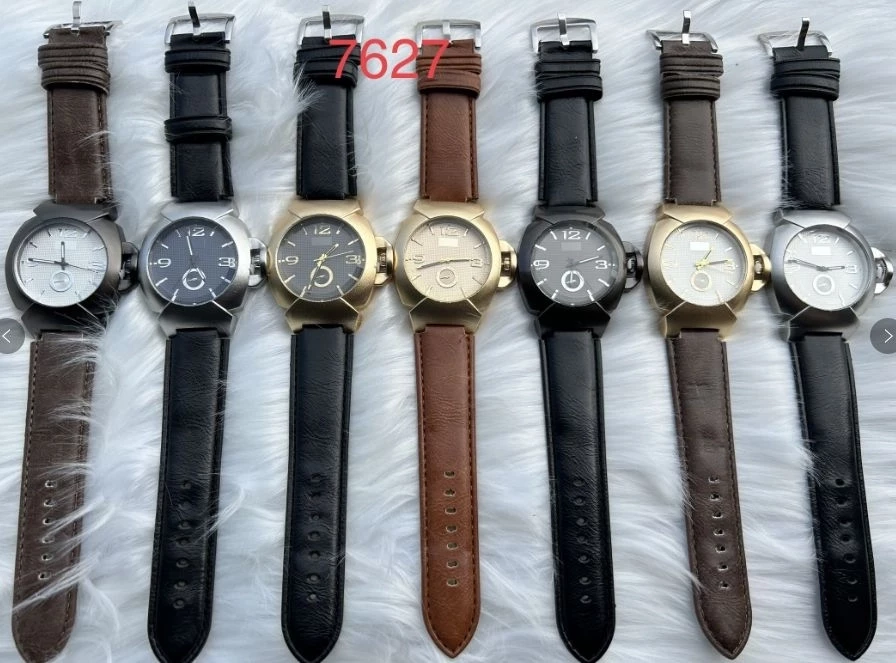 Relógio Masculino Couro Estilo Quiksilver Sortido
