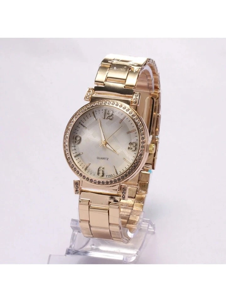Feminino Pulseira De Metal Redondo Com Strass