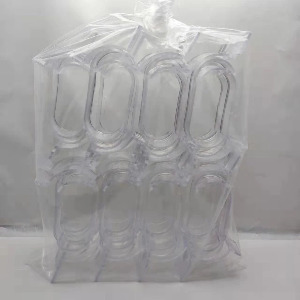 EXPOSITOR/ SUPORTE PARA RELÓGIO EM PLÁSTICO TRANSPARENTE/PRETO