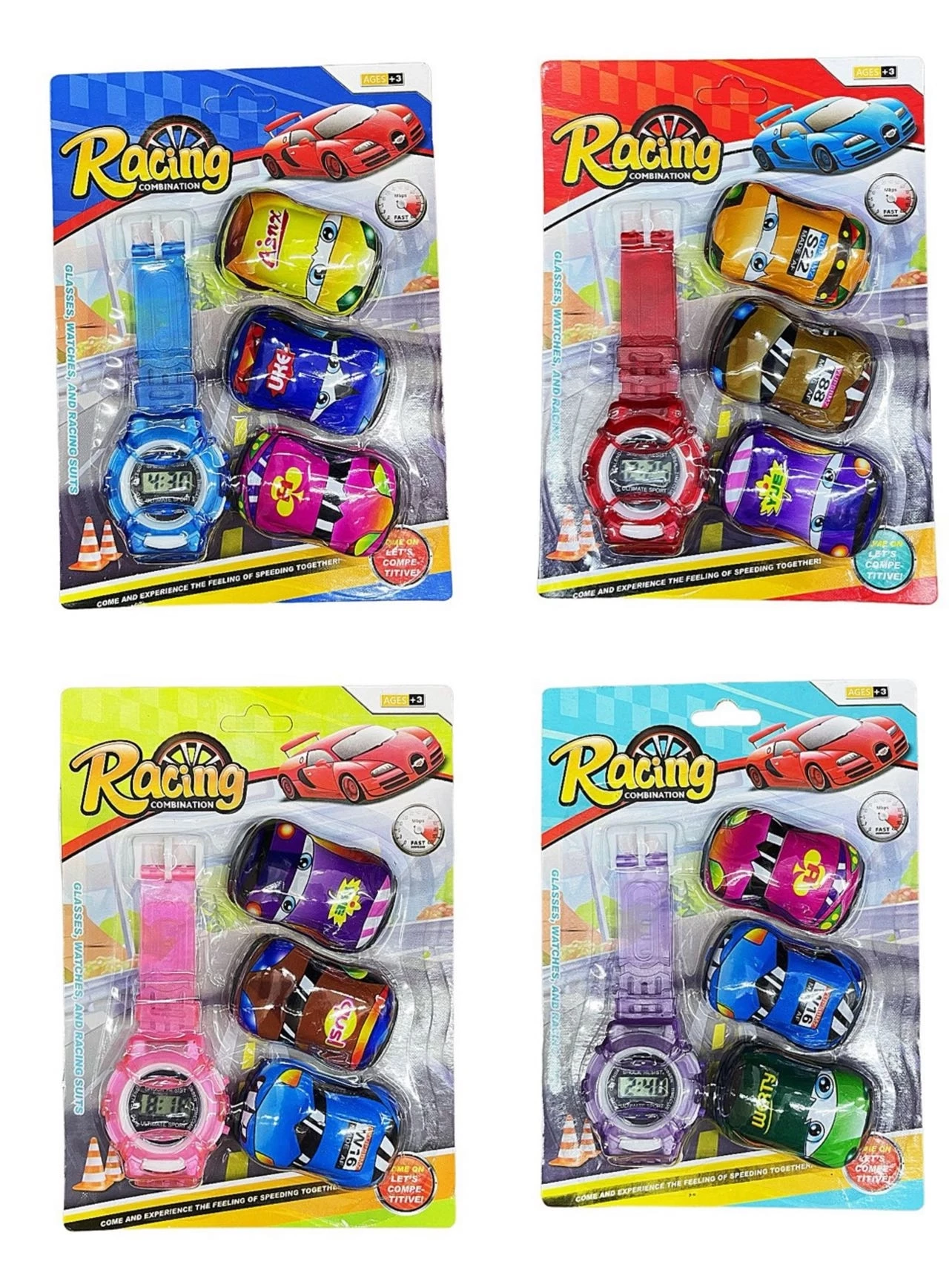 Kit Infantil De Carteira Com 3 carros 
