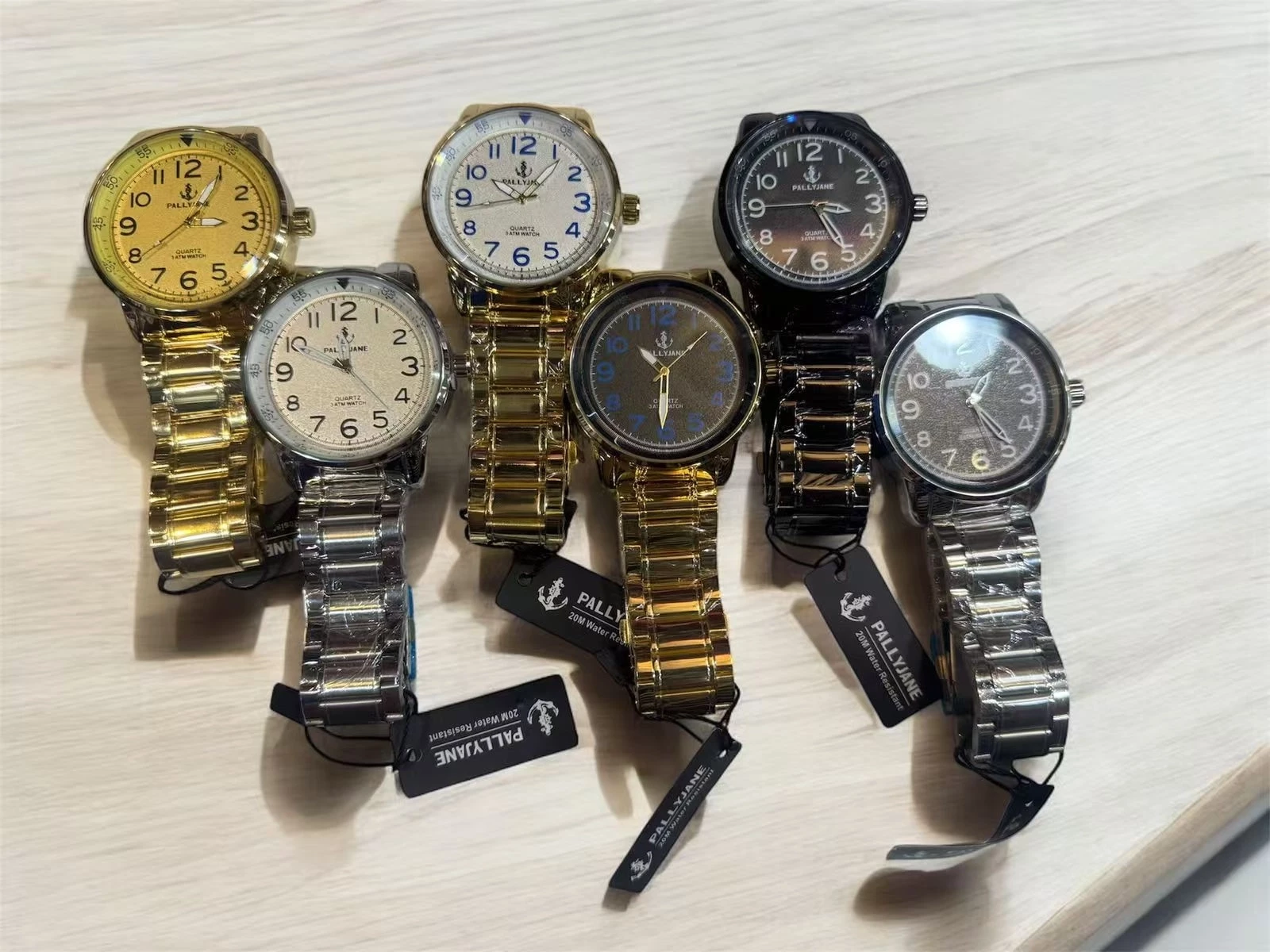 Masculino Pallyane Pulseira De Metal Resistente Água
